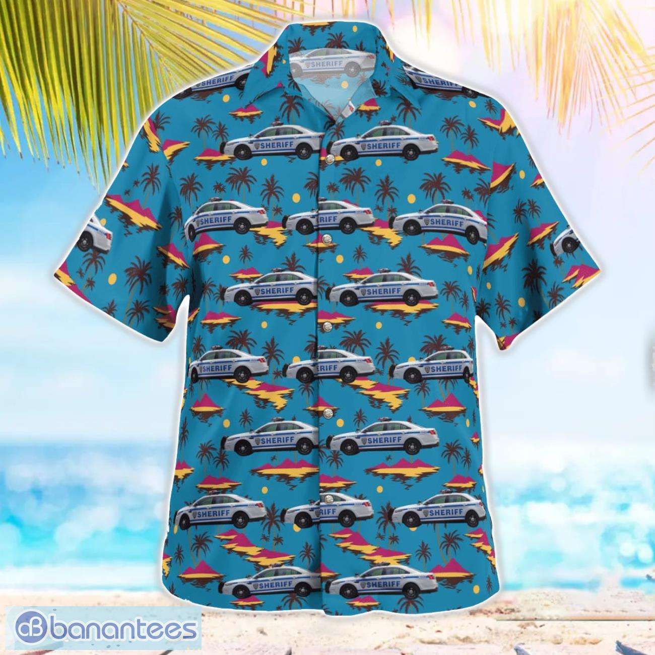 New York City Sheriffs Office Ford Taurus Interceptor Aloha Hawaiian Shirt New York City Sheriffs Office Ford Taurus Interceptor Aloha Hawaiian Shirt Product Photo 3