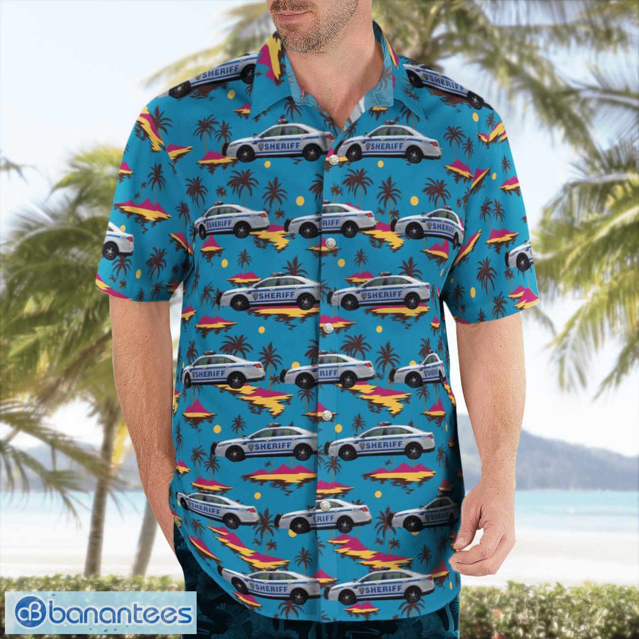 New York City Sheriffs Office Ford Taurus Interceptor Aloha Hawaiian Shirt New York City Sheriffs Office Ford Taurus Interceptor Aloha Hawaiian Shirt Product Photo 4