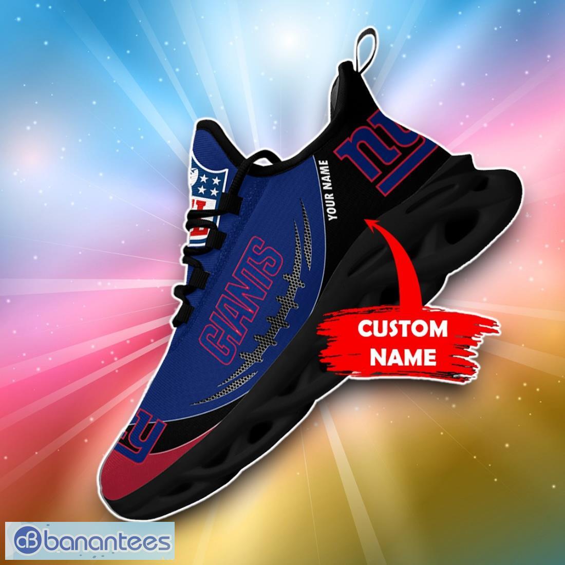 new york giants custom name max soul shoes for fans sport nfl image New York Giants Custom Name Max Soul Shoes For Fans Sport NFL Product Photo 1