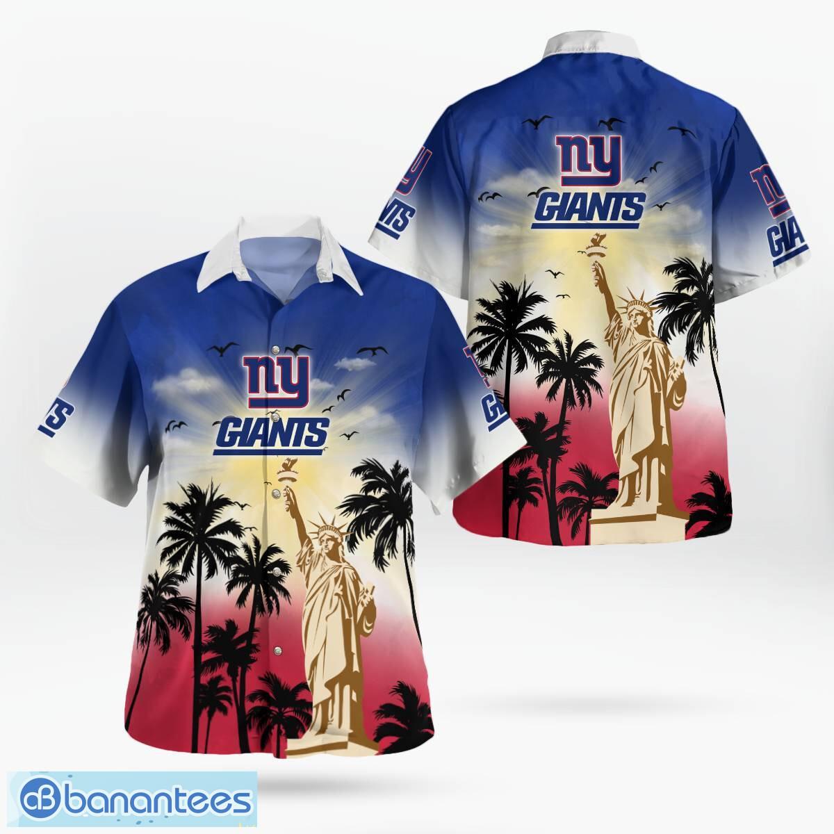 new york giants statue of liberty tropical hawaiian shirt for men women image New York Giants Statue of Liberty Tropical Hawaiian Shirt For Men Women - New York Giants Statue of Liberty Tropical Hawaiian Shirt For Men Women
