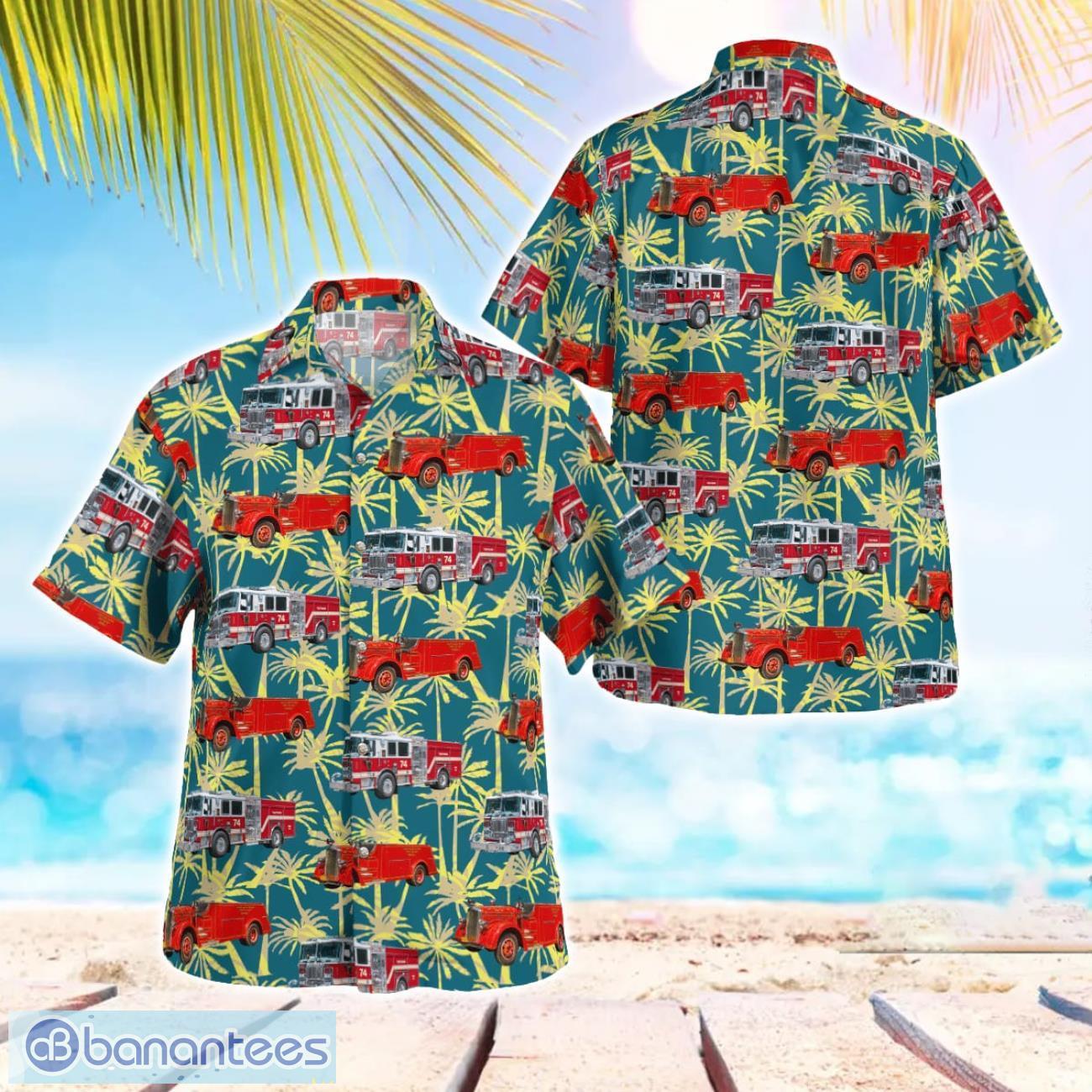 new york north white plains fire department hawaiian shirt men women beach shirt image New York, North White Plains Fire Department Hawaiian Shirt Men Women Beach Shirt Product Photo 1