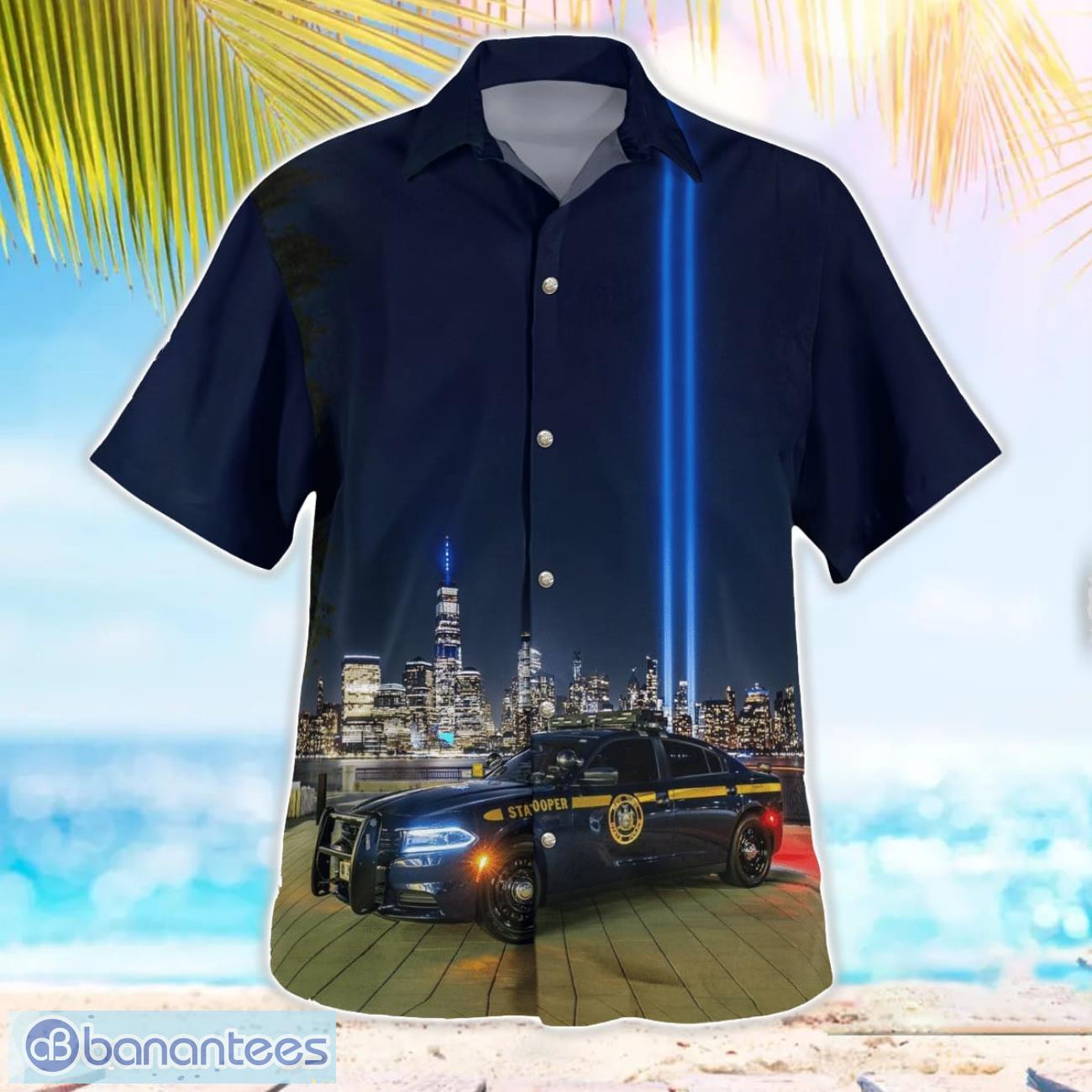 New York State Police Hawaiian Shirt Men Women Beach Shirt New York State Police Hawaiian Shirt Men Women Beach Shirt Product Photo 4