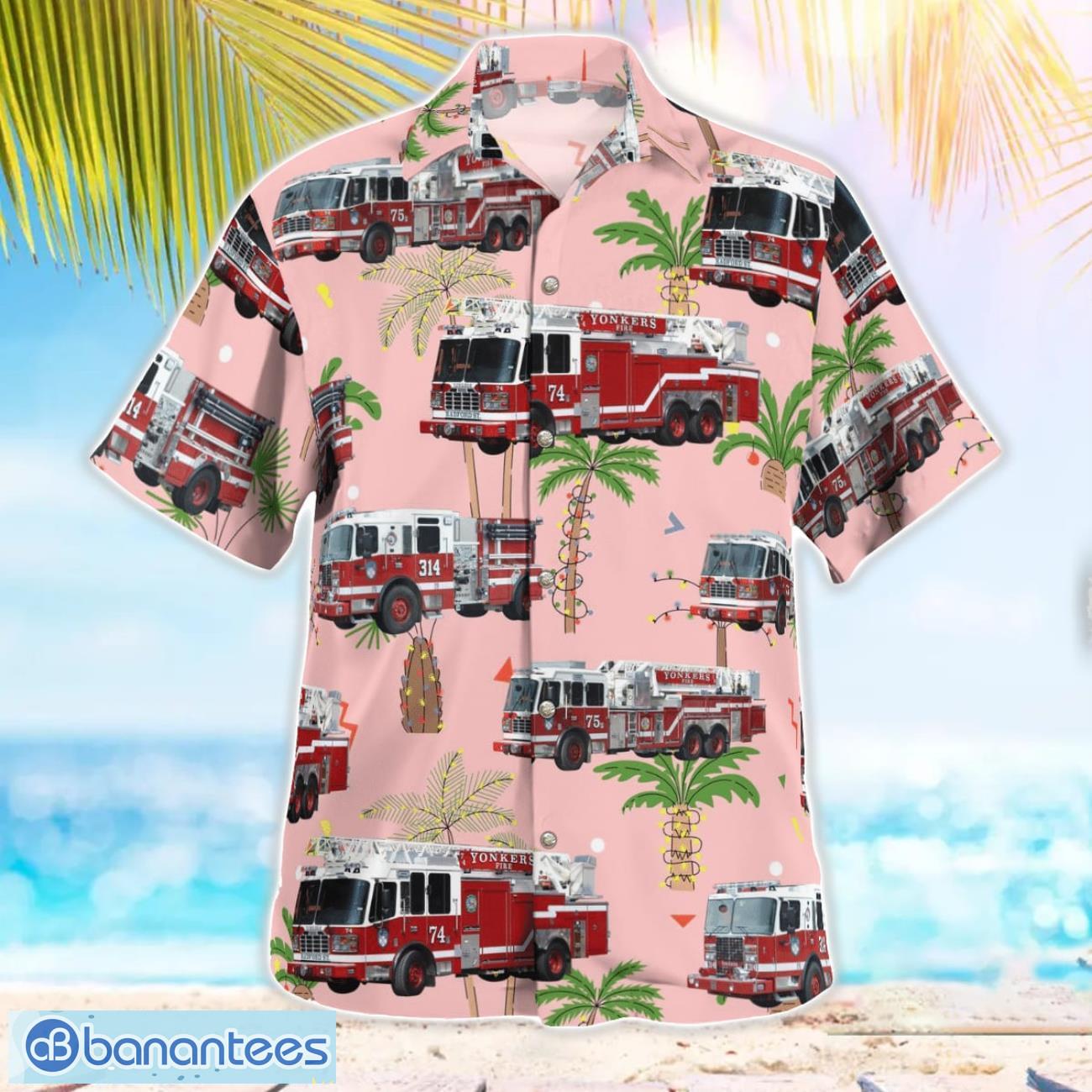 New York Yonkers Fire Department Christmas Hawaiian Shirt Summer Beach Shirt New York Yonkers Fire Department Christmas Hawaiian Shirt Summer Beach Shirt Product Photo 2