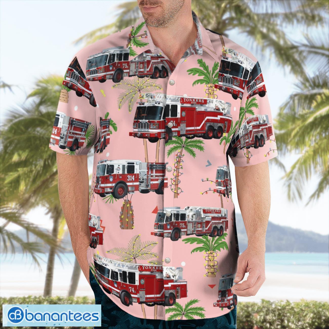 new york yonkers fire department christmas hawaiian shirt summer beach shirt 2 image New York Yonkers Fire Department Christmas Hawaiian Shirt Summer Beach Shirt Product Photo 3