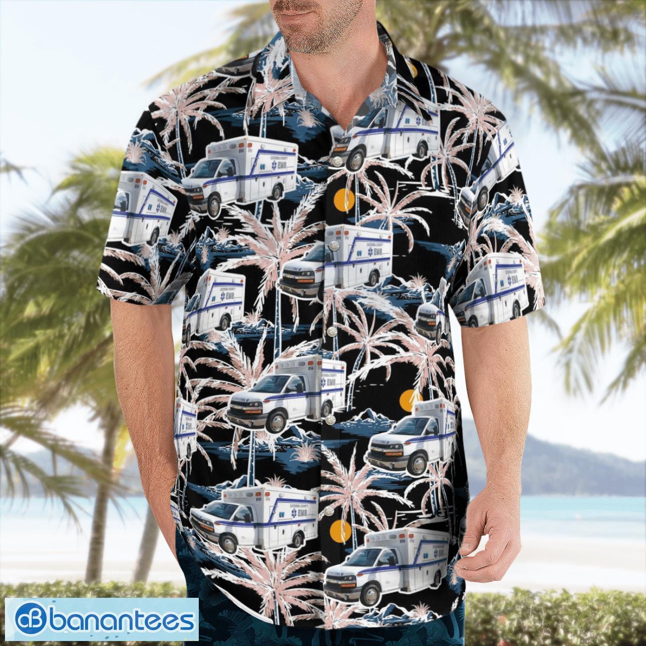 Newton, North Carolina, Catawba County EMS Hawaiian Shirt Summer Beach Shirt Newton, North Carolina, Catawba County EMS Hawaiian Shirt Summer Beach Shirt Product Photo 4