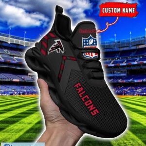 NFL Atlanta Falcons Ultra Sneakers Personalized Name For Fans Max Soul Shoes Product Photo 1
