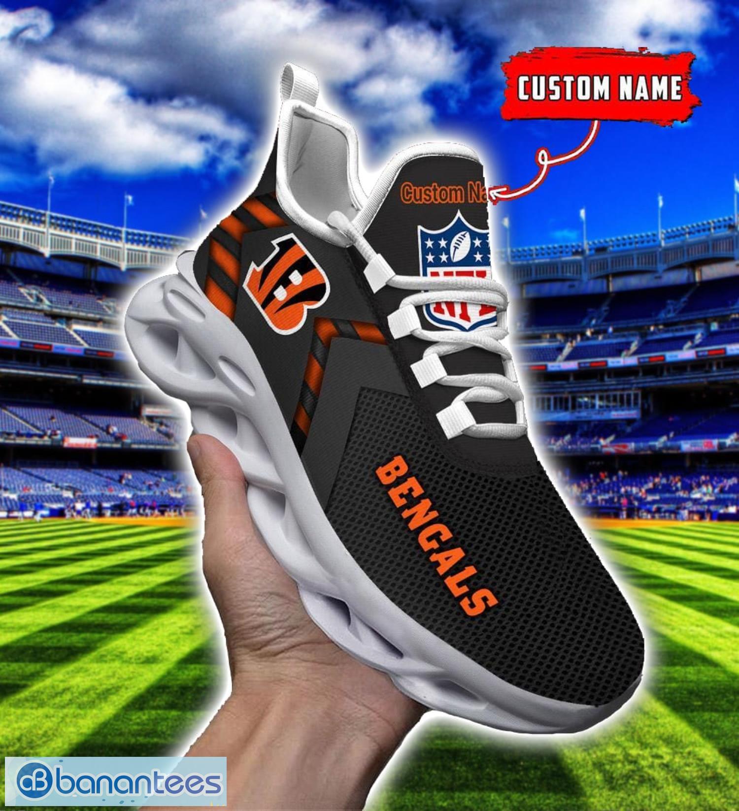 nfl cincinnati bengals ultra sneakers personalized name for fans max soul shoes 3 image NFL Cincinnati Bengals Ultra Sneakers Personalized Name For Fans Max Soul Shoes Product Photo 4