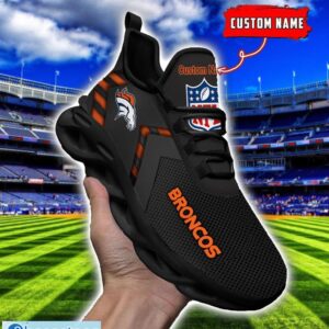 NFL Denver Broncos Ultra Sneakers Personalized Name For Fans Max Soul Shoes Product Photo 1