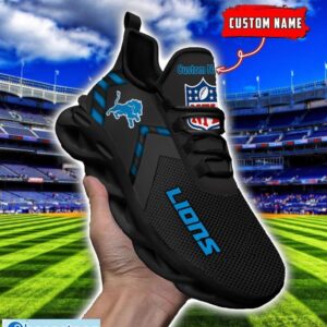 NFL Detroit Lions Ultra Sneakers Personalized Name For Fans Max Soul Shoes Product Photo 1