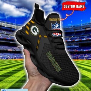 NFL Green Bay Packers Ultra Sneakers Personalized Name For Fans Max Soul Shoes Product Photo 1