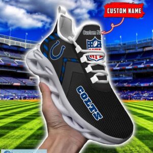 NFL Indianapolis Colts Ultra Sneakers Personalized Name For Fans Max Soul Shoes Product Photo 4