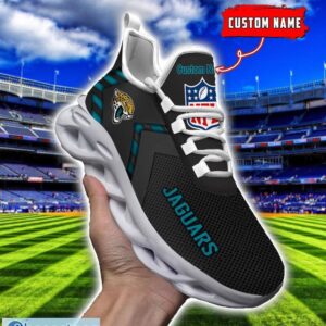 NFL Jacksonville Jaguars Ultra Sneakers Personalized Name For Fans Max Soul Shoes Product Photo 4