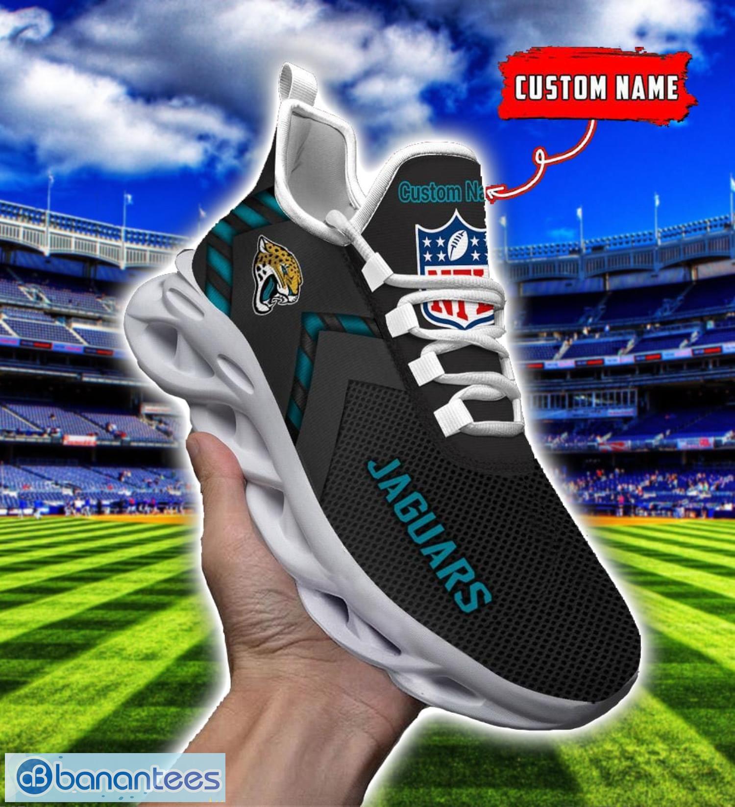 nfl jacksonville jaguars ultra sneakers personalized name for fans max soul shoes 3 image NFL Jacksonville Jaguars Ultra Sneakers Personalized Name For Fans Max Soul Shoes Product Photo 4