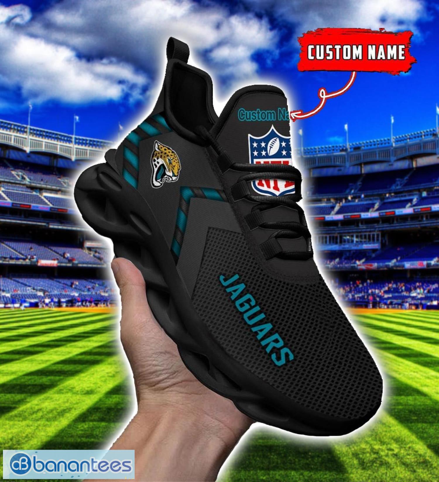 nfl jacksonville jaguars ultra sneakers personalized name for fans max soul shoes image NFL Jacksonville Jaguars Ultra Sneakers Personalized Name For Fans Max Soul Shoes Product Photo 1