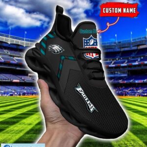 NFL Philadelphia Eagles Ultra Sneakers Personalized Name For Fans Max Soul Shoes Product Photo 1