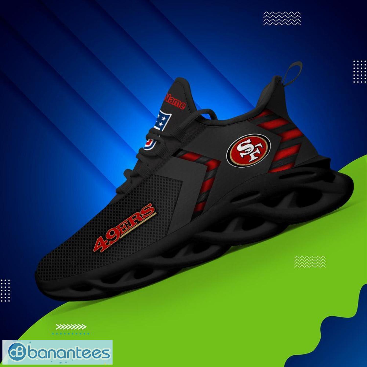 nfl san francisco 49ers ultra sneakers personalized name for fans max soul shoes 1 image NFL San Francisco 49ers Ultra Sneakers Personalized Name For Fans Max Soul Shoes Product Photo 2