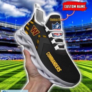 NFL Washington Commanders Ultra Sneakers Personalized Name For Fans Max Soul Shoes Product Photo 4