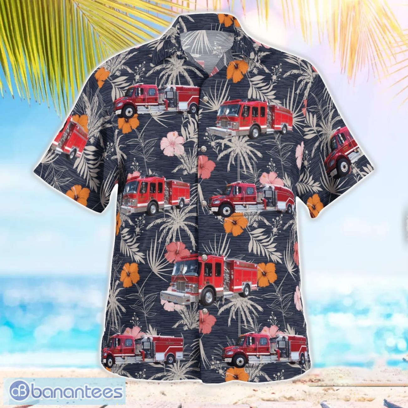 Nokomis Volunteer Fire Department, Florida 3D Hawaiian Shirt Nokomis Volunteer Fire Department, Florida 3D Hawaiian Shirt Product Photo 3