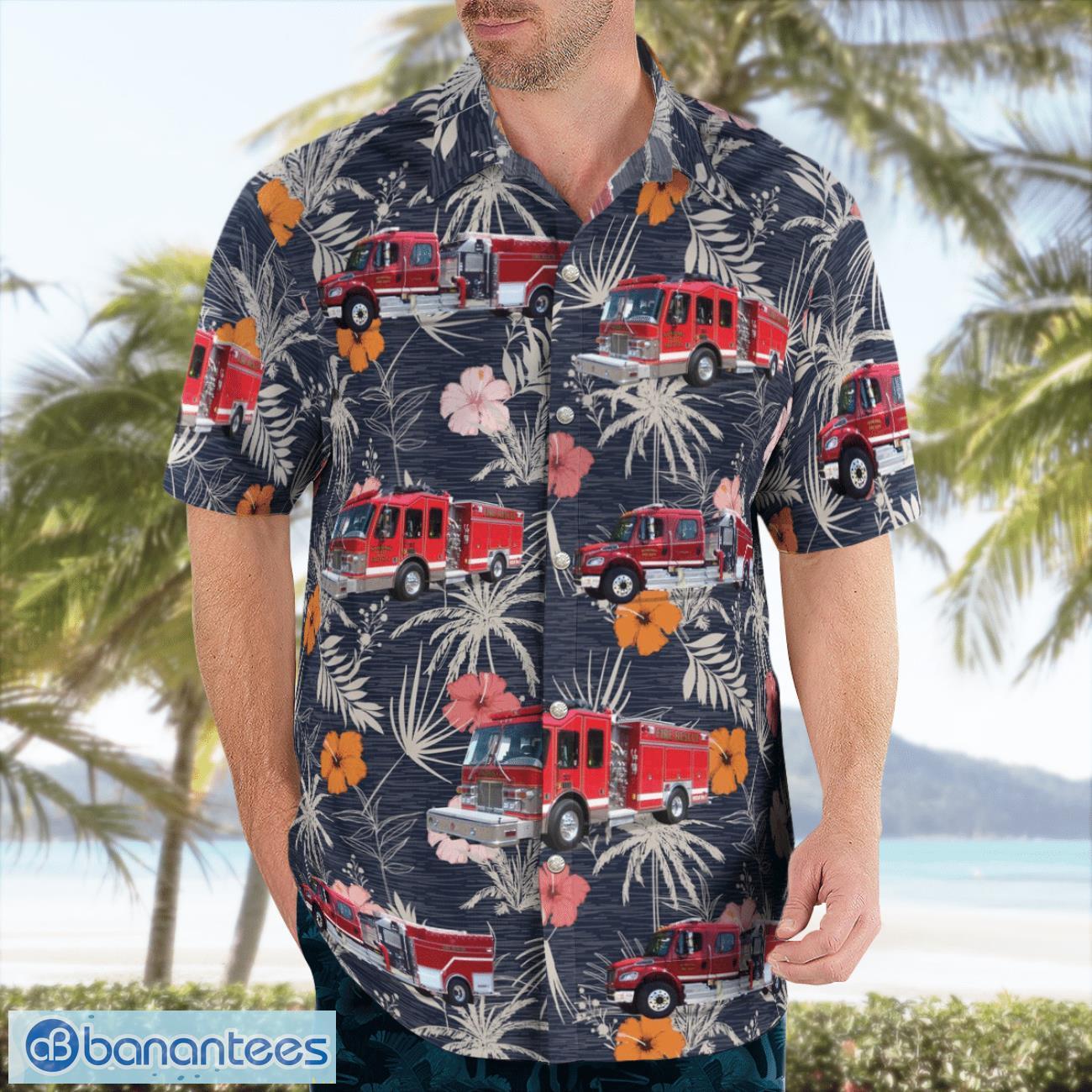 Nokomis Volunteer Fire Department, Florida 3D Hawaiian Shirt Nokomis Volunteer Fire Department, Florida 3D Hawaiian Shirt Product Photo 4