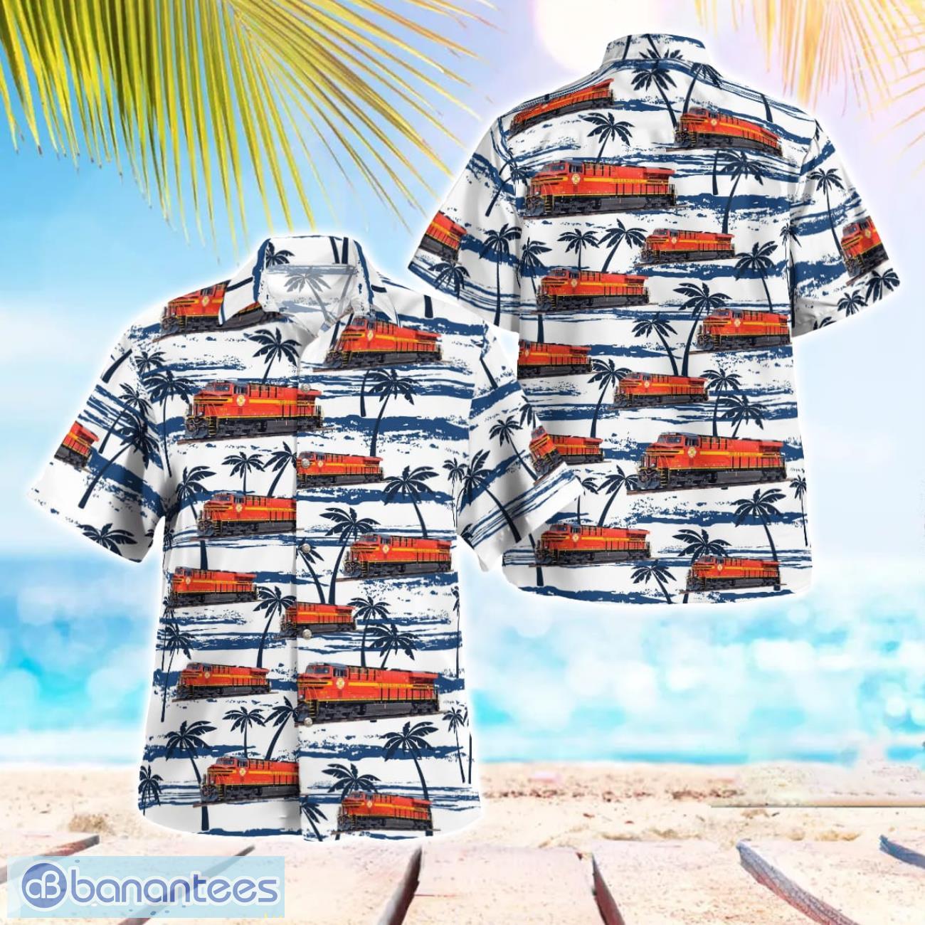 norfolk southern railway ge es44ac 8114 aloha hawaiian shirt image Norfolk Southern Railway GE ES44AC #8114 Aloha Hawaiian Shirt Product Photo 1