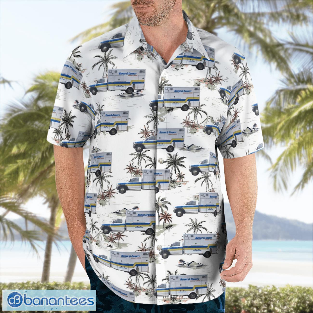 North Carolina, Burke County EMS Hawaiian Shirt Summer Beach Shirt North Carolina, Burke County EMS Hawaiian Shirt Summer Beach Shirt Product Photo 4