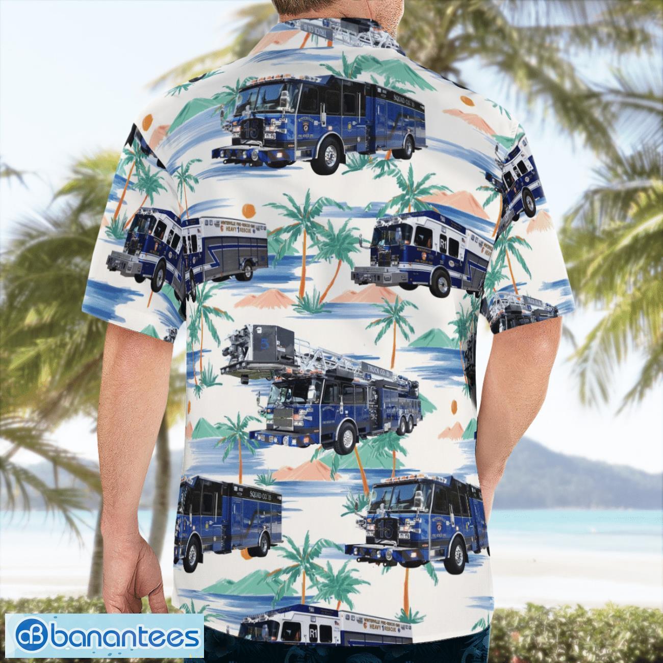North Carolina Winterville Fire-Rescue-EMS Hawaiian Shirt Summer Beach Shirt North Carolina Winterville Fire-Rescue-EMS Hawaiian Shirt Summer Beach Shirt Product Photo 4