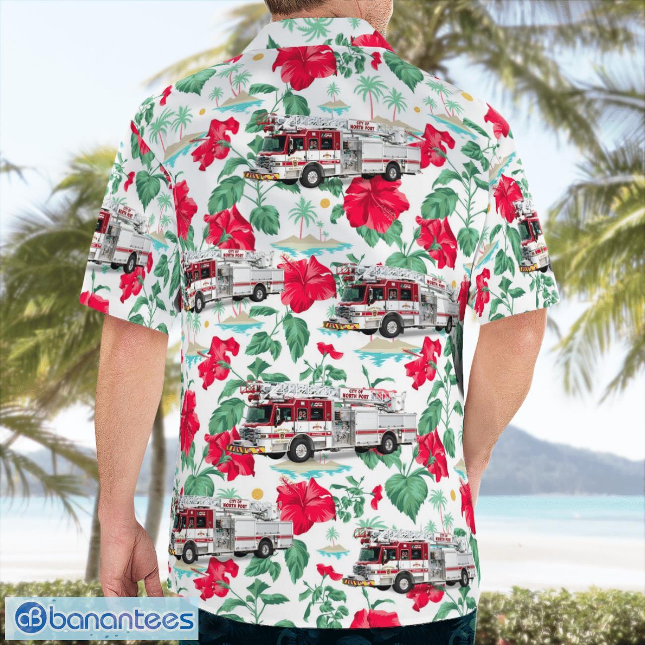 north port fire rescue district florida beach hawaiian shirt summer gift 1 image North Port Fire Rescue District, Florida Beach Hawaiian Shirt Summer Gift Product Photo 2