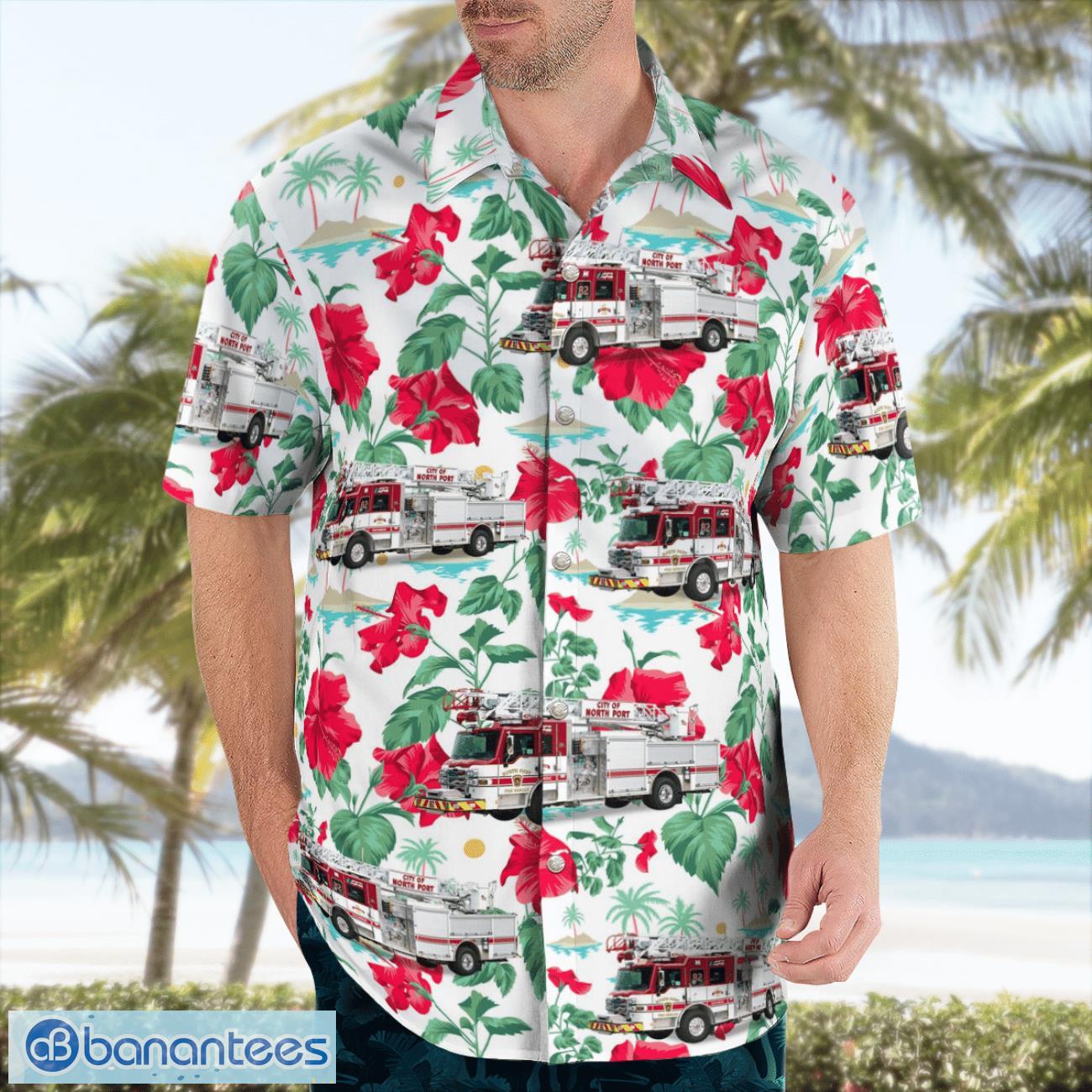 North Port Fire Rescue District, Florida Beach Hawaiian Shirt Summer Gift North Port Fire Rescue District, Florida Beach Hawaiian Shirt Summer Gift Product Photo 4
