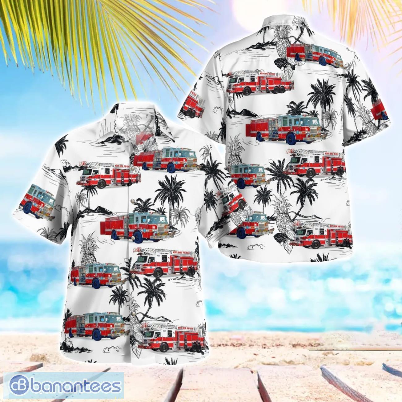 north shore fire rescue wisconsin 3d hawaiian shirt image North Shore Fire - Rescue, Wisconsin 3D Hawaiian Shirt Product Photo 1