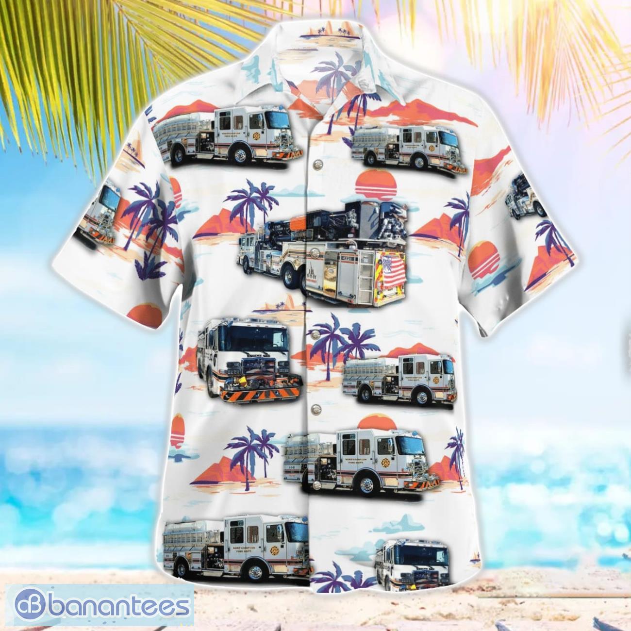 Northampton Borough Fire Department Beach Hawaiian Shirt Summer Gift Northampton Borough Fire Department Beach Hawaiian Shirt Summer Gift Product Photo 2