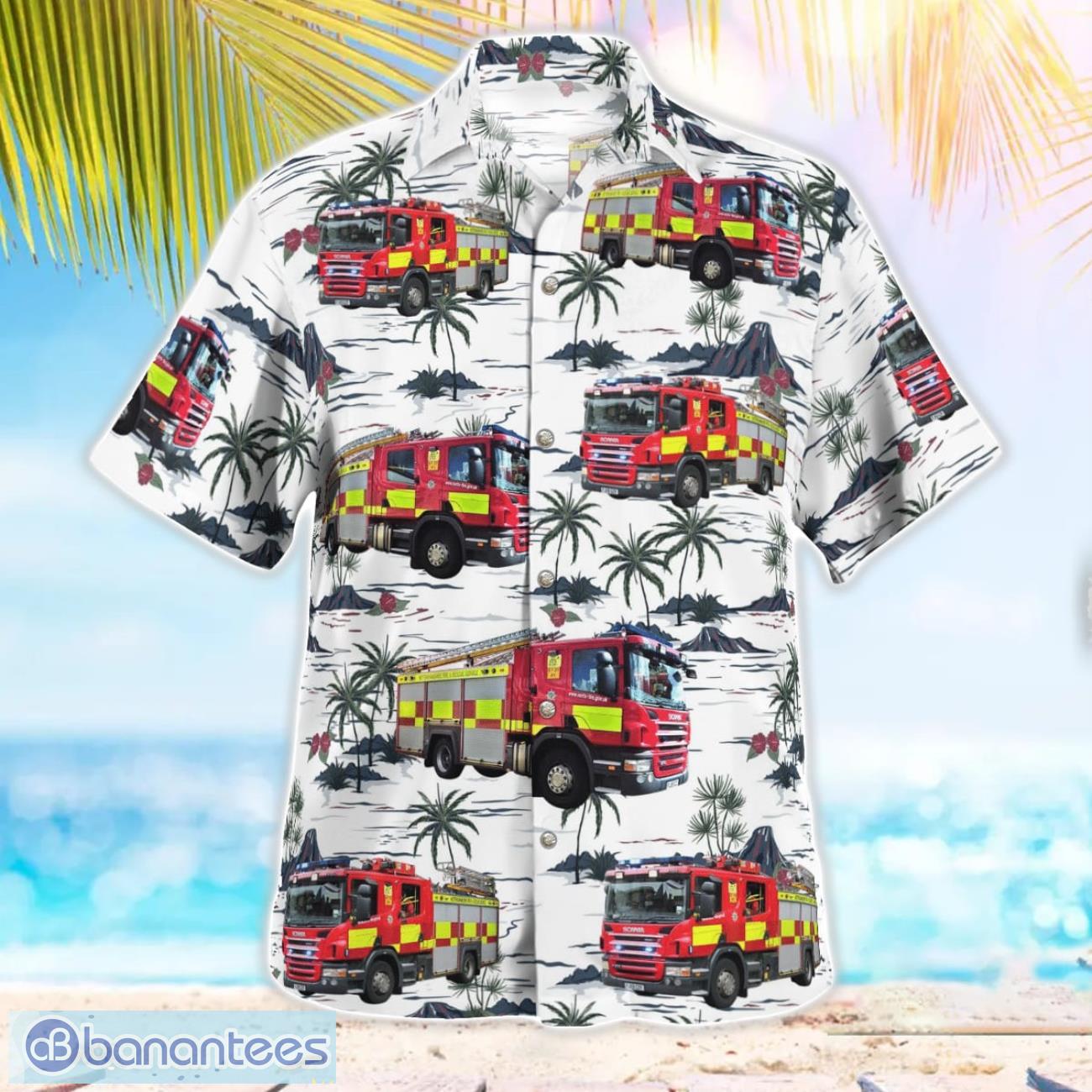 nottinghamshire fire and rescue service 3d hawaiian shirt 1 image Nottinghamshire Fire and Rescue Service 3D Hawaiian Shirt Product Photo 2