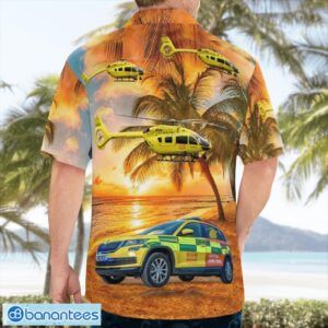 Yorkshire Air Ambulance Car & Eurocopter EC 145T2 3D Hawaiian Shirt Product Photo 4