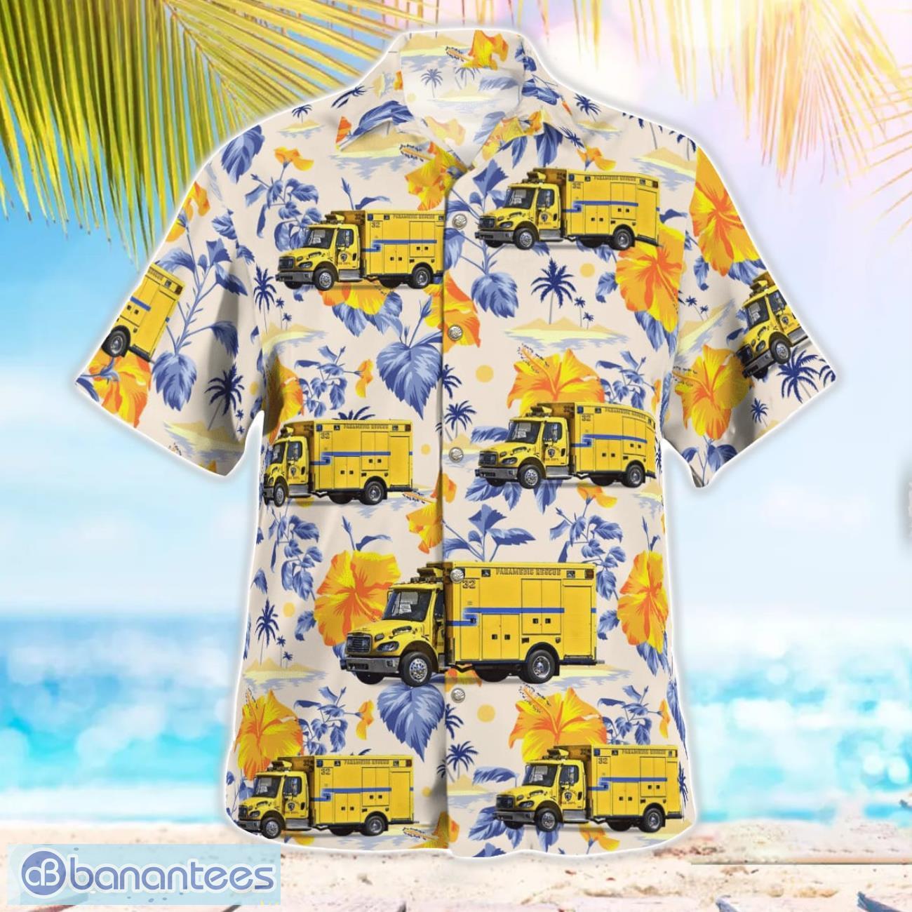 NV, Clark County Fire Department EMS 3D Hawaiian Shirt NV, Clark County Fire Department EMS 3D Hawaiian Shirt Product Photo 3