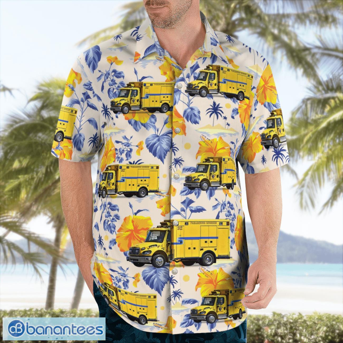 NV, Clark County Fire Department EMS 3D Hawaiian Shirt NV, Clark County Fire Department EMS 3D Hawaiian Shirt Product Photo 4