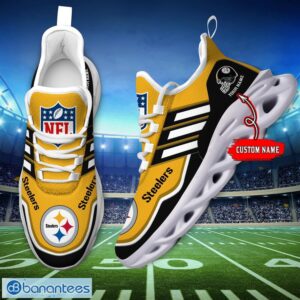 Custom Name NFL Pittsburgh Steelers Sneakers Sport Team Max Soul Shoes For Men Women Product Photo 4