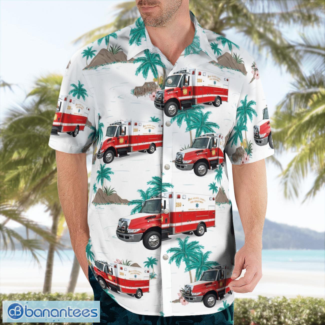 Odenton Volunteer Fire Company Ambulance 289 3D Hawaiian Shirt Odenton Volunteer Fire Company Ambulance 289 3D Hawaiian Shirt Product Photo 4