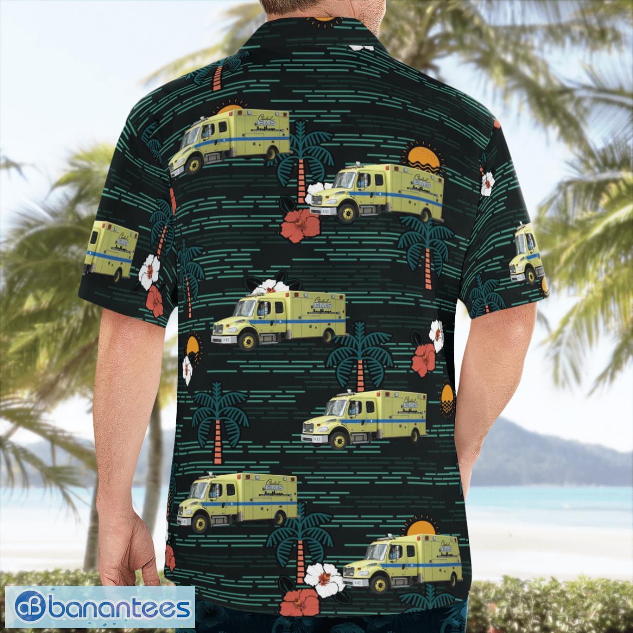 ohio cleveland ems aloha hawaiian shirt 1 image Ohio Cleveland EMS Aloha Hawaiian Shirt Product Photo 2