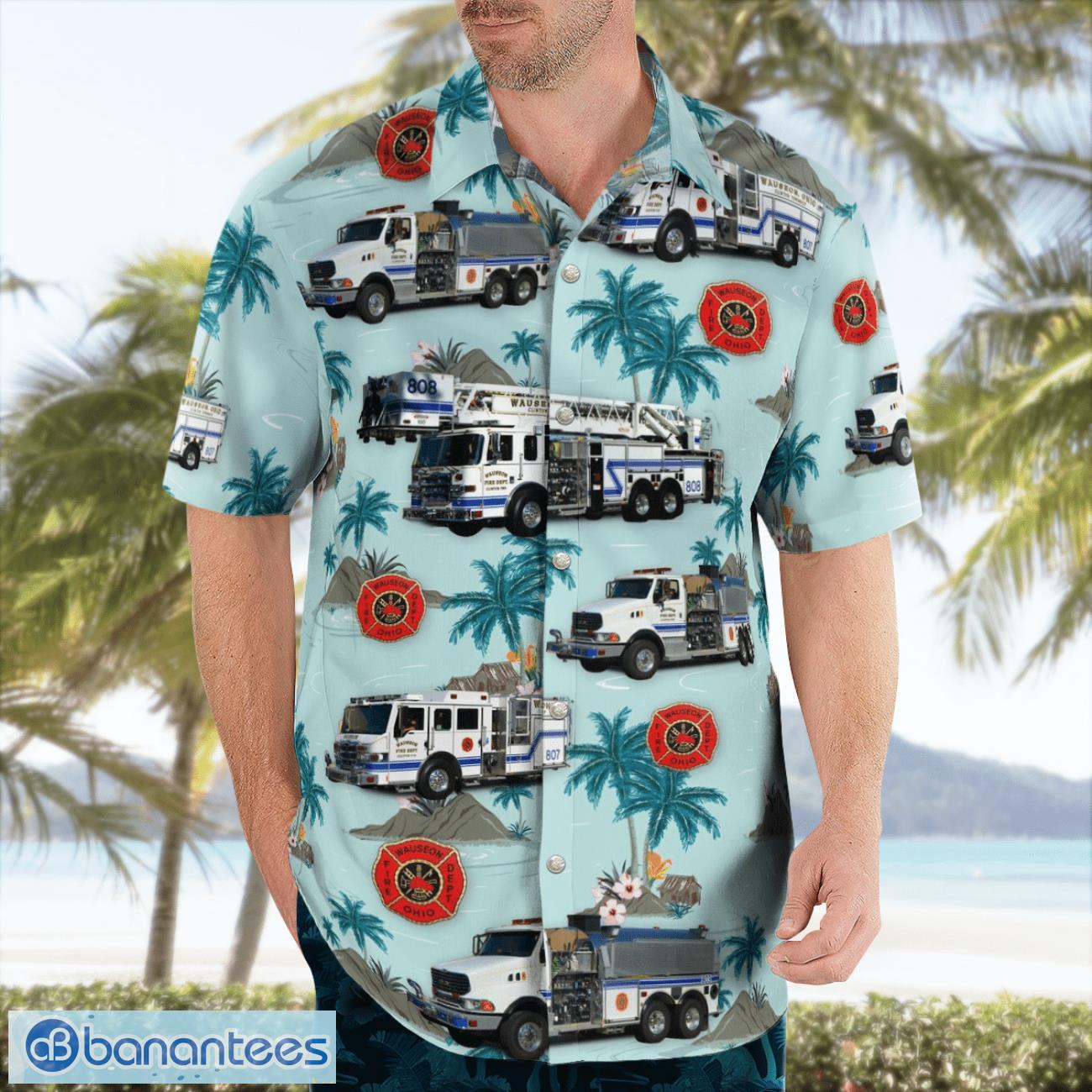 Ohio, Wauseon Fire Department Beach Hawaiian Shirt Summer Gift Ohio, Wauseon Fire Department Beach Hawaiian Shirt Summer Gift Product Photo 4
