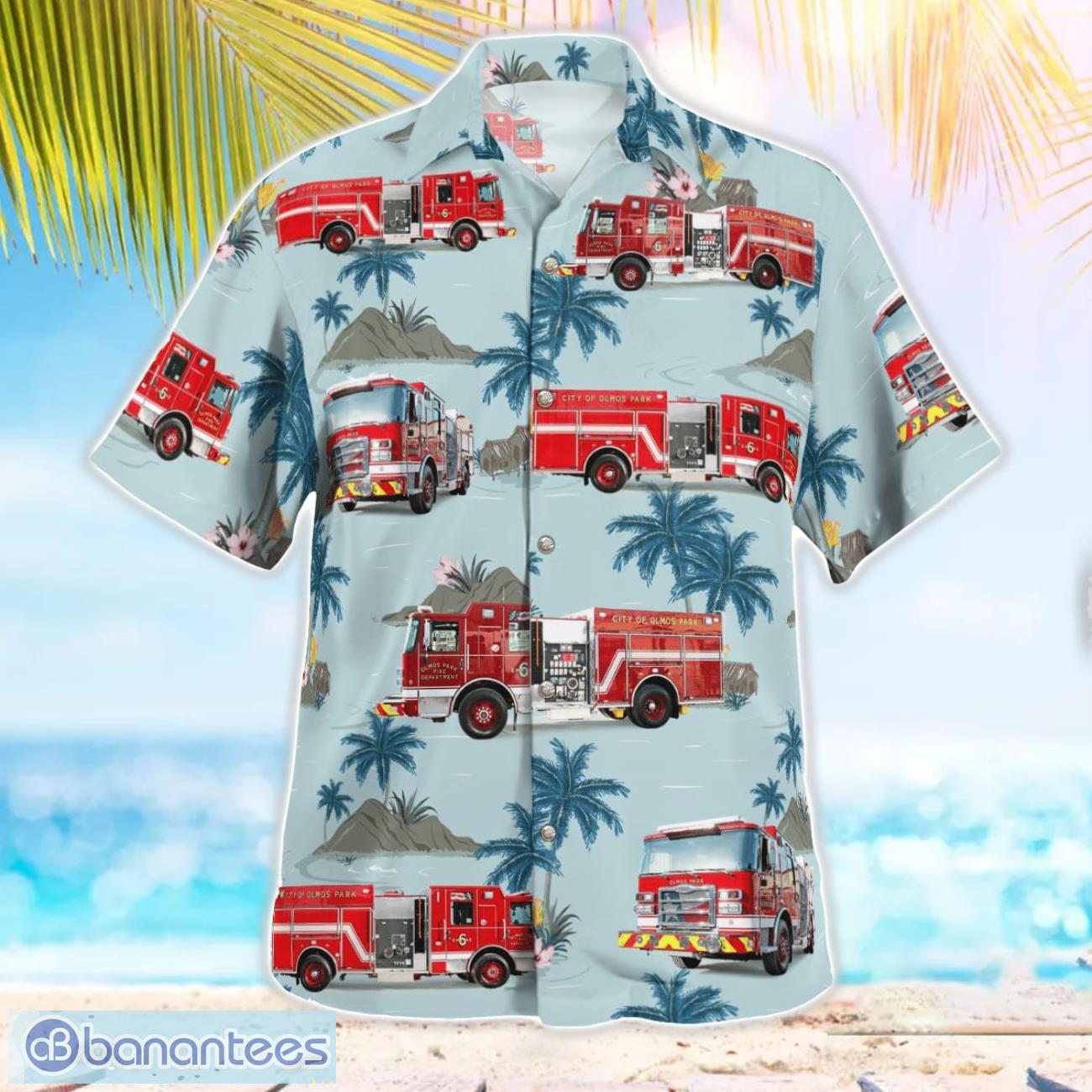 olmos park fire department texas 3d hawaiian shirt 2 image Olmos Park Fire Department, Texas 3D Hawaiian Shirt Product Photo 3