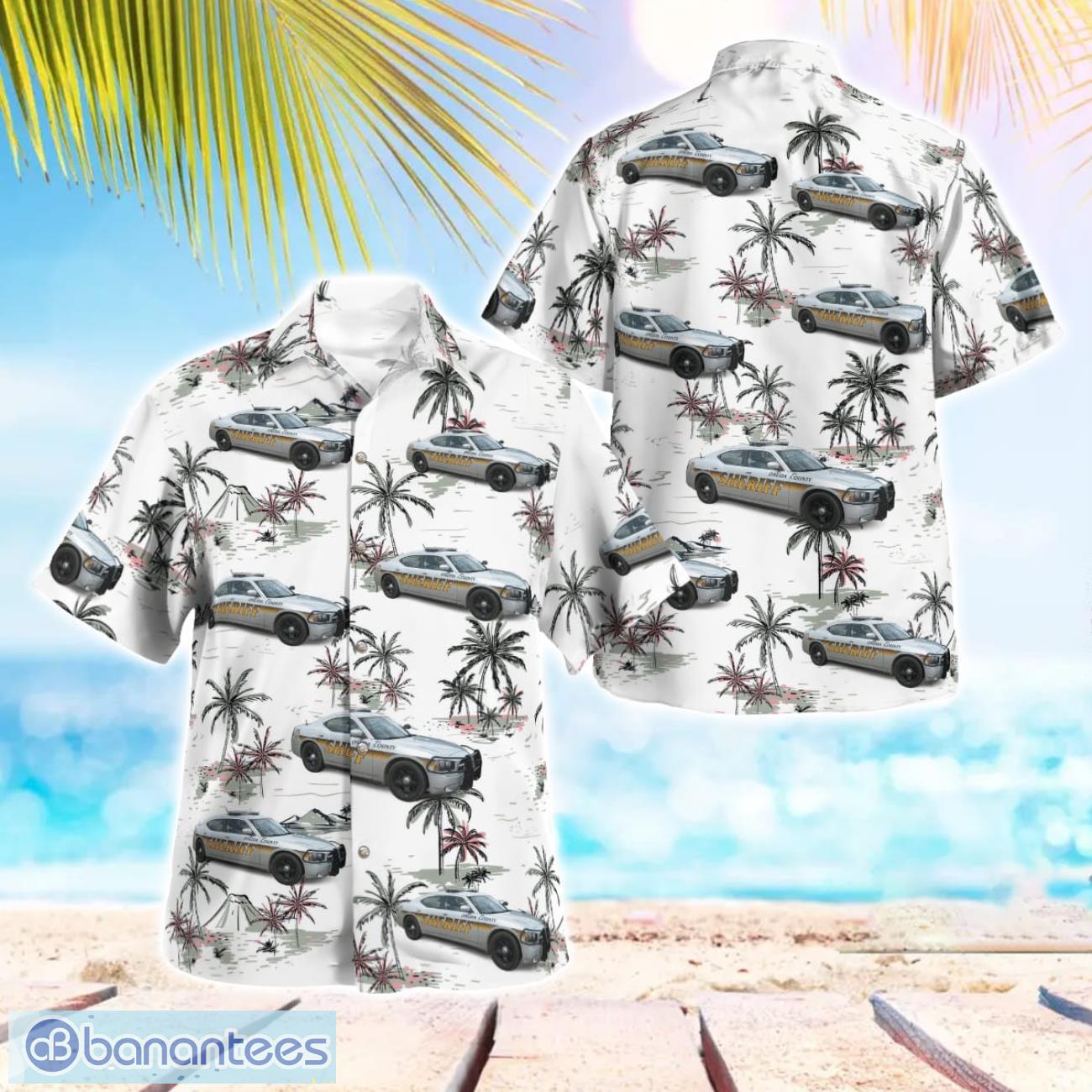 oneida county wisconsin sheriff 3d hawaiian shirt image Oneida County, Wisconsin Sheriff 3D Hawaiian Shirt Product Photo 1