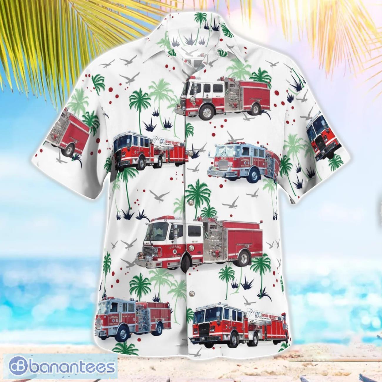 Ontario Fire Department 3D Hawaiian Shirt Ontario Fire Department 3D Hawaiian Shirt Product Photo 2