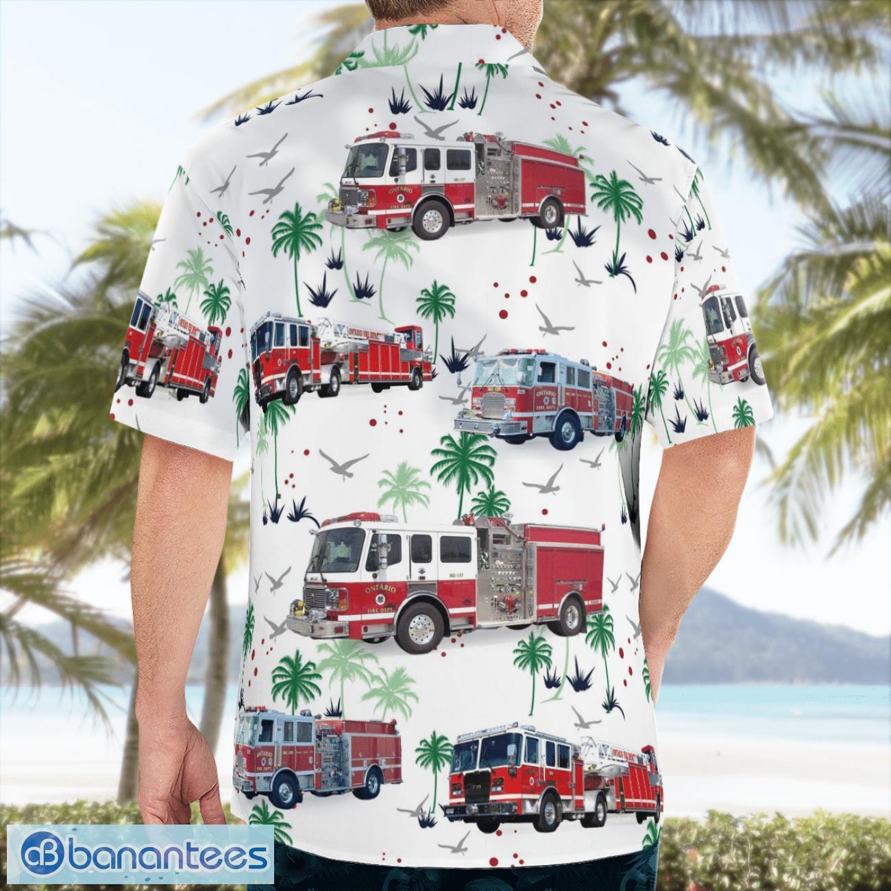 Ontario Fire Department 3D Hawaiian Shirt Ontario Fire Department 3D Hawaiian Shirt Product Photo 4