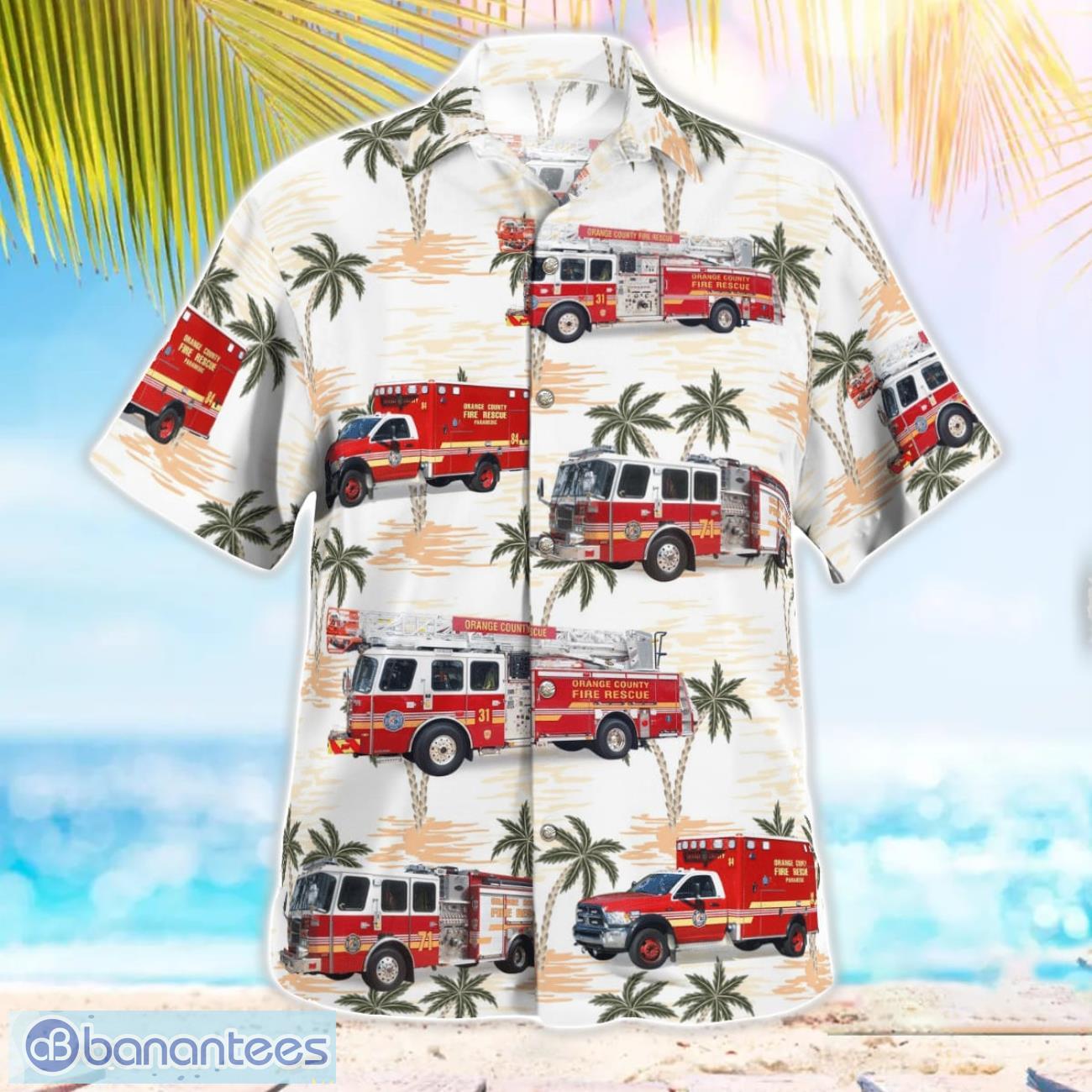 orange county fire rescue department florida 3d summer aloha hawaiian shirt 2 image Orange County Fire Rescue Department, Florida 3D Summer Aloha Hawaiian Shirt Product Photo 3