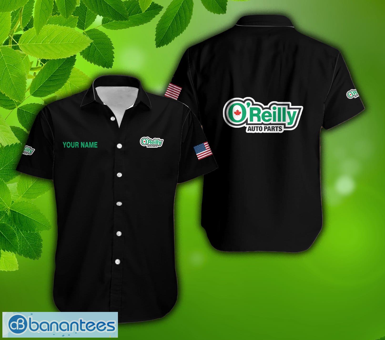 oreilly auto parts logo tropic aop hawaiian shirt for summer holidays image O'reilly Auto Parts Logo Tropic AOP Hawaiian Shirt For Summer Holidays Product Photo