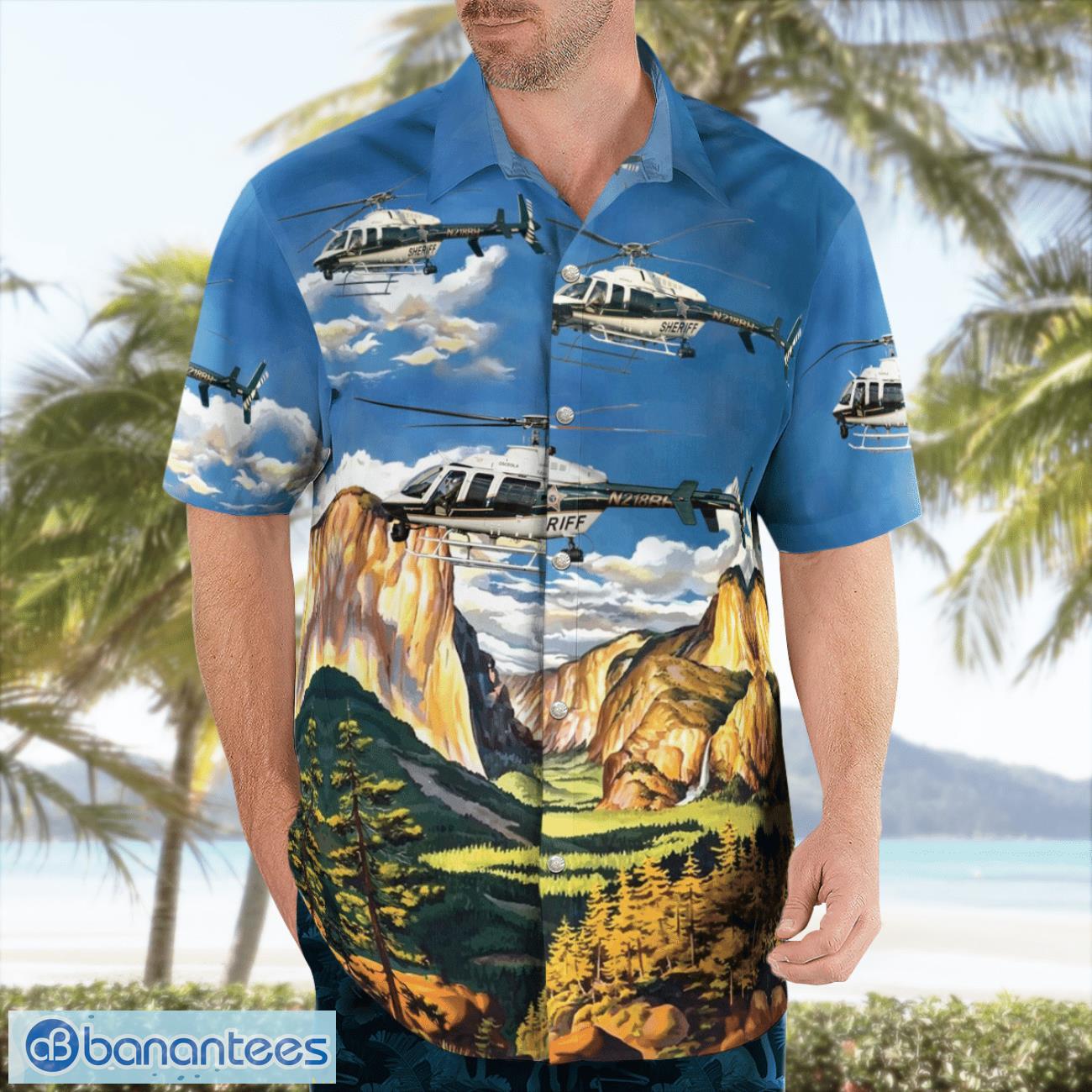 Osceola County Sherillf's Office Bell 407 Helicopter 3D Hawaiian Shirt Osceola County Sherillf's Office Bell 407 Helicopter 3D Hawaiian Shirt Product Photo 3