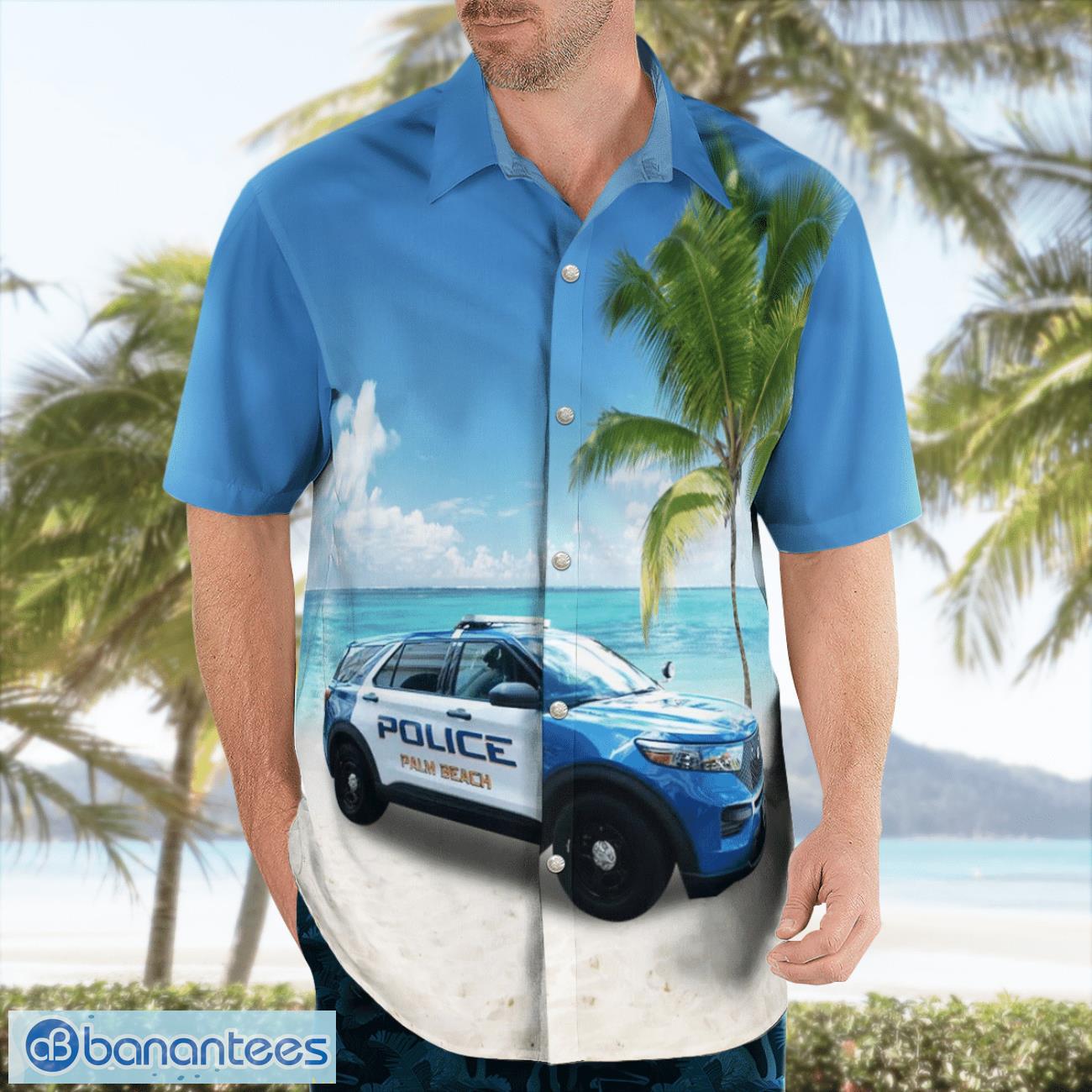 Palm Beach, Florida, Palm Beach Police Department Aloha Hawaiian Shirt Palm Beach, Florida, Palm Beach Police Department Aloha Hawaiian Shirt Product Photo 4