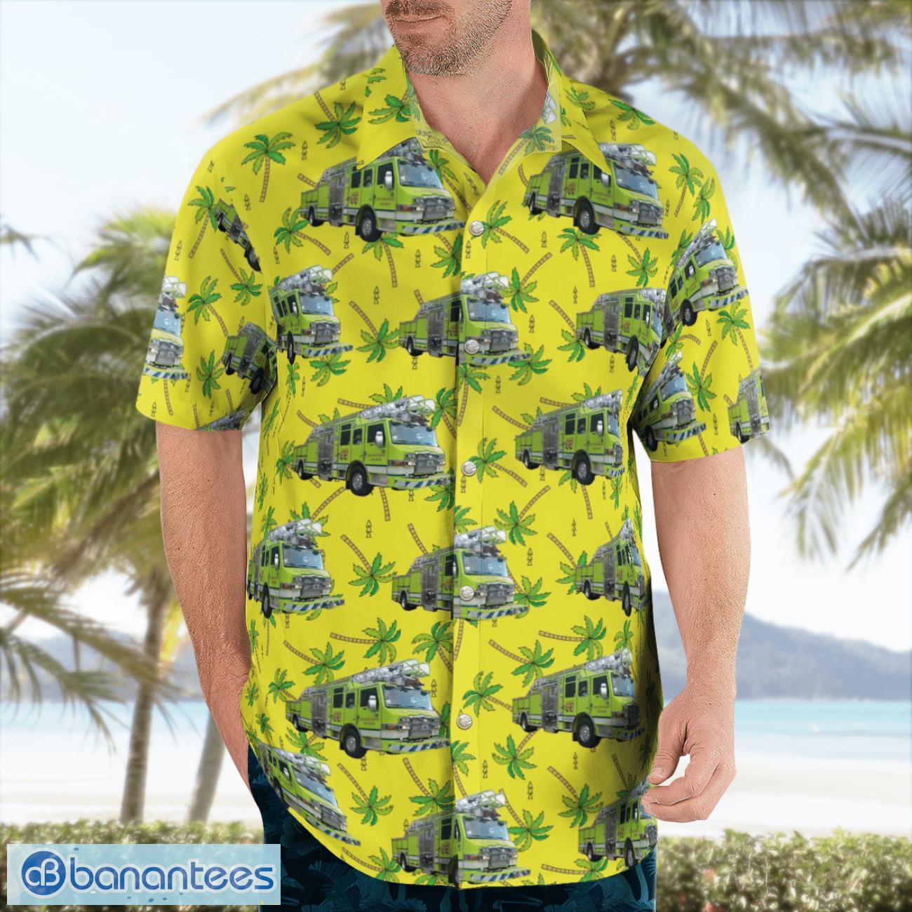 palm beach gardens fire rescue florida ladder hawaiian shirt beach summer shirt 2 image Palm Beach Gardens Fire Rescue, Florida Ladder Hawaiian Shirt Beach Summer Shirt Product Photo 3