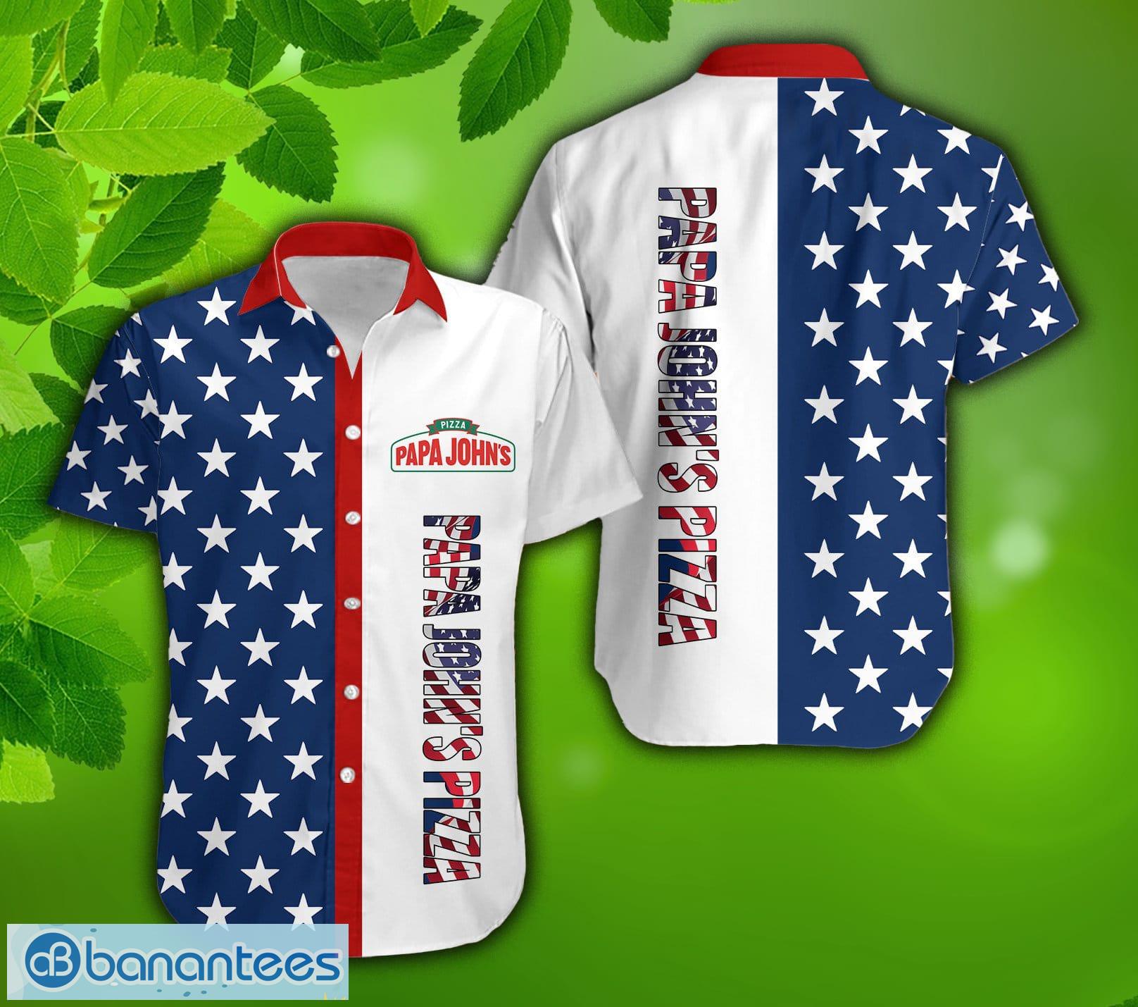papa johns pizza new handmade 3d hawaiian beach shirt for summer holidays image Papa John's Pizza New Handmade 3D Hawaiian Beach Shirt For Summer Holidays Product Photo