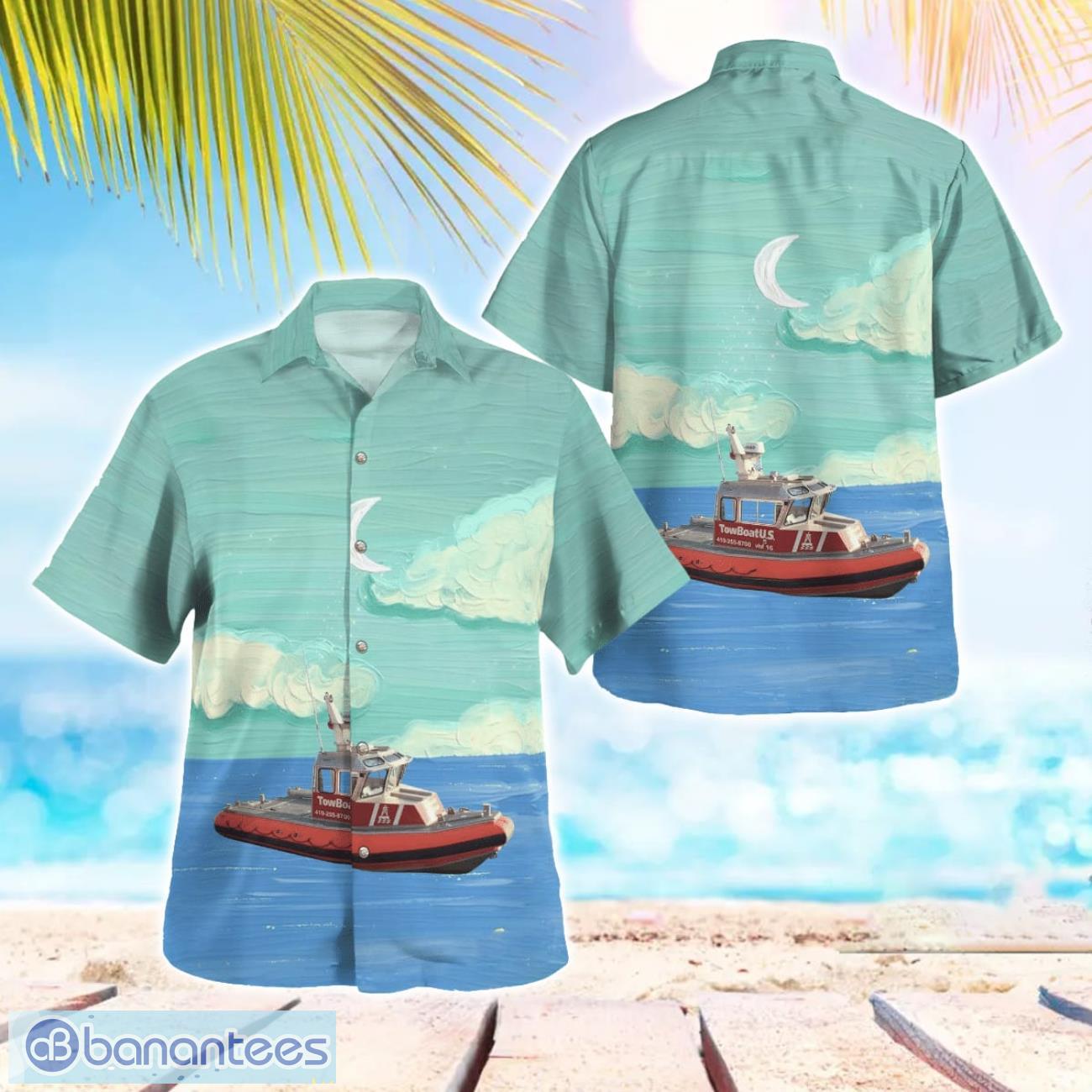 pasadena maryland boatus towboatus baltimore hawaiian shirt summer beach shirt image Pasadena, Maryland, BoatUS, TowBoatUS Baltimore Hawaiian Shirt Summer Beach Shirt Product Photo 1
