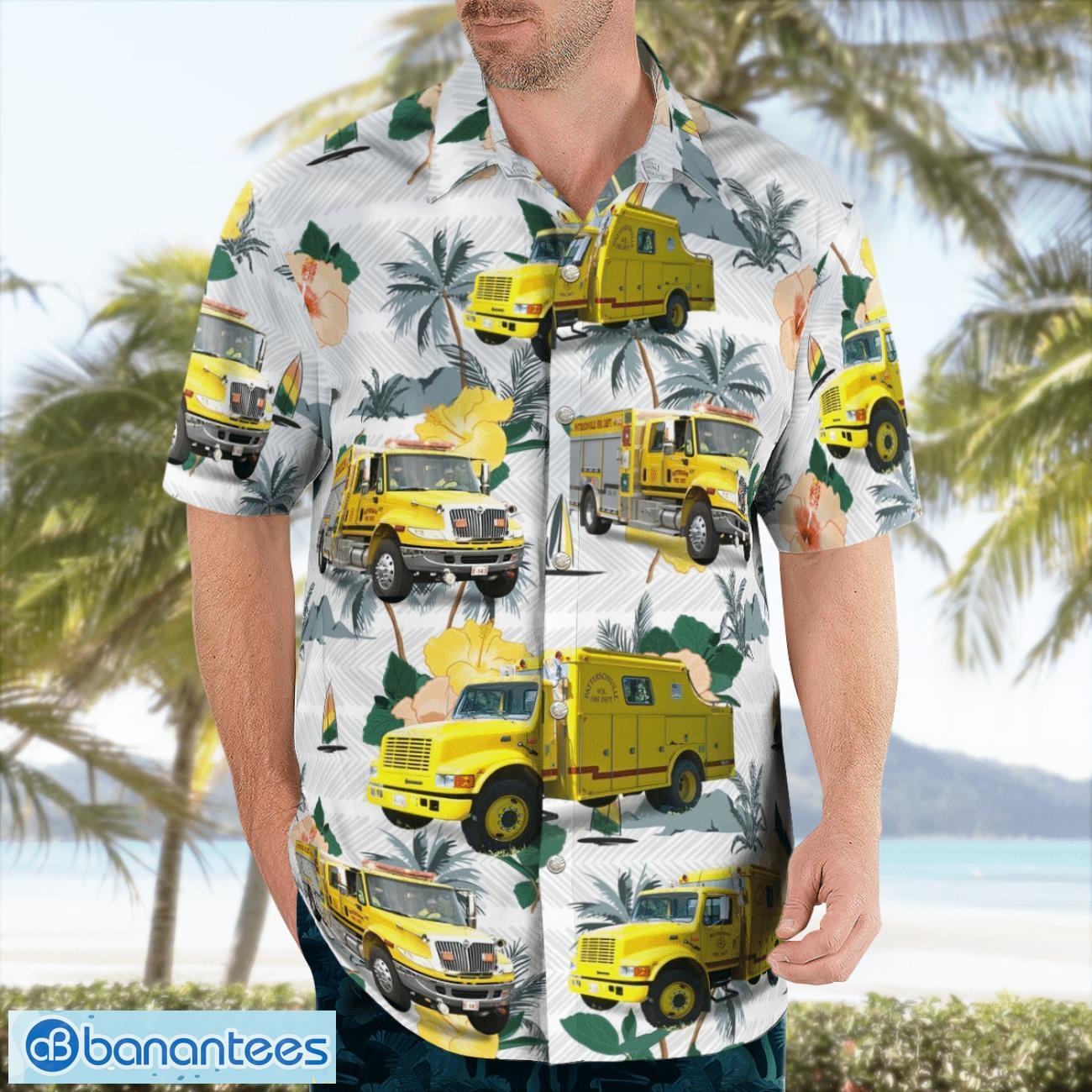 Pattersonville Fire Dept, New York 3D Hawaiian Shirt Pattersonville Fire Dept, New York 3D Hawaiian Shirt Product Photo 4
